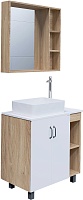 Grossman Мебель для ванной Флай 80 GR-3016 дуб сонома/белая